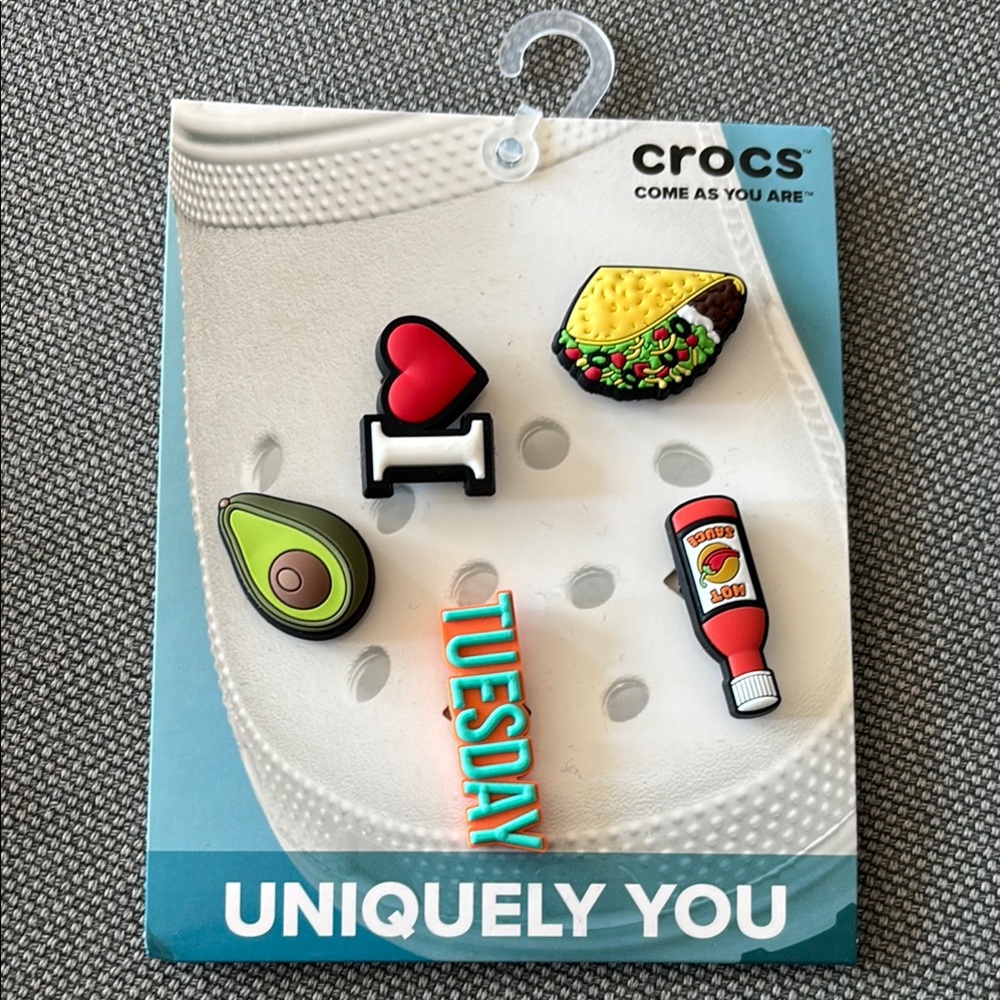 Crocs Jibbitz Taco Tuesday 5 Pack NWT